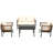 Multi-Person Outdoor Sofa Combination With 1 Table-1370374363