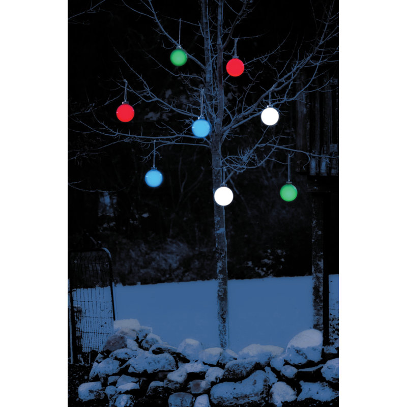 Battery Powered Outdoor Hanging Light, Blue