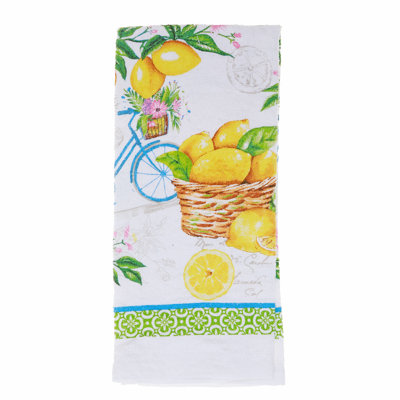 Ensemble de 6 essuie-mains citron