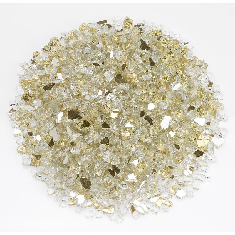 Bronze Crushed Glass Fire Pit Fuel, 12-inch