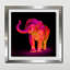 «Neon Elephant 1», impression sur toile-23653302-23653325