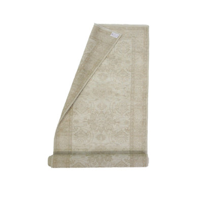 Davey Hand Knotted 4x19 Ivory Runner