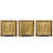 3-Piece Wall Wood Plate Display Racks