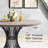 47" Farmhouse Round Dining Table For 4-6