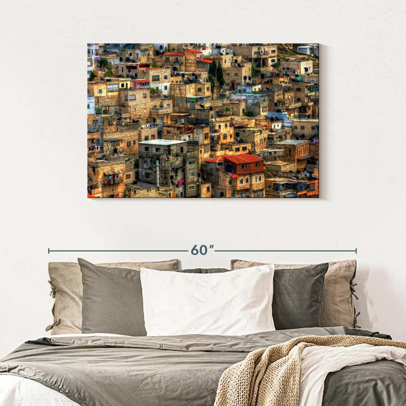 Ravi Neighborhood In Jerusalem, 30" H x 45" W