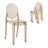 Stackable Amber Acrylic Ghost Event Chairs Set of 4