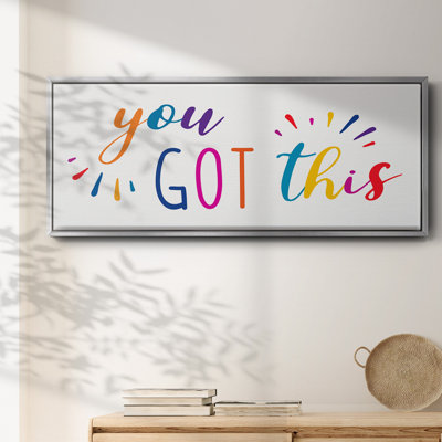 Rainbow Got This- Framed Canvas
