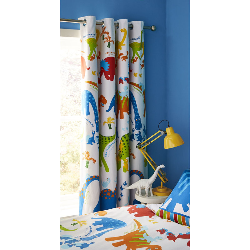 Dino Saw Eyelet Blackout Curtains