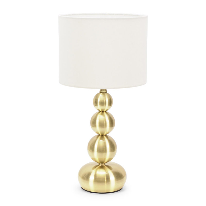 Picacho Metal Table Lamp, White, Gold