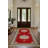 Imperial Elegance Collection Digital Print Cotton-Polyester Blend Rug – Red & Cream-976767645