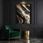 Abstrait art fluide sur toile noire 76-1162406105