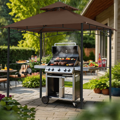 MASTERCANOPY 8 ft. L 5 ft. D Steel garden pavilion