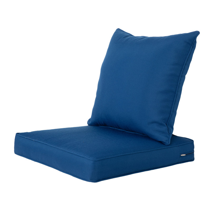 Kimera Outdoor 4'' Seat / Back Cushion, Classic Blue