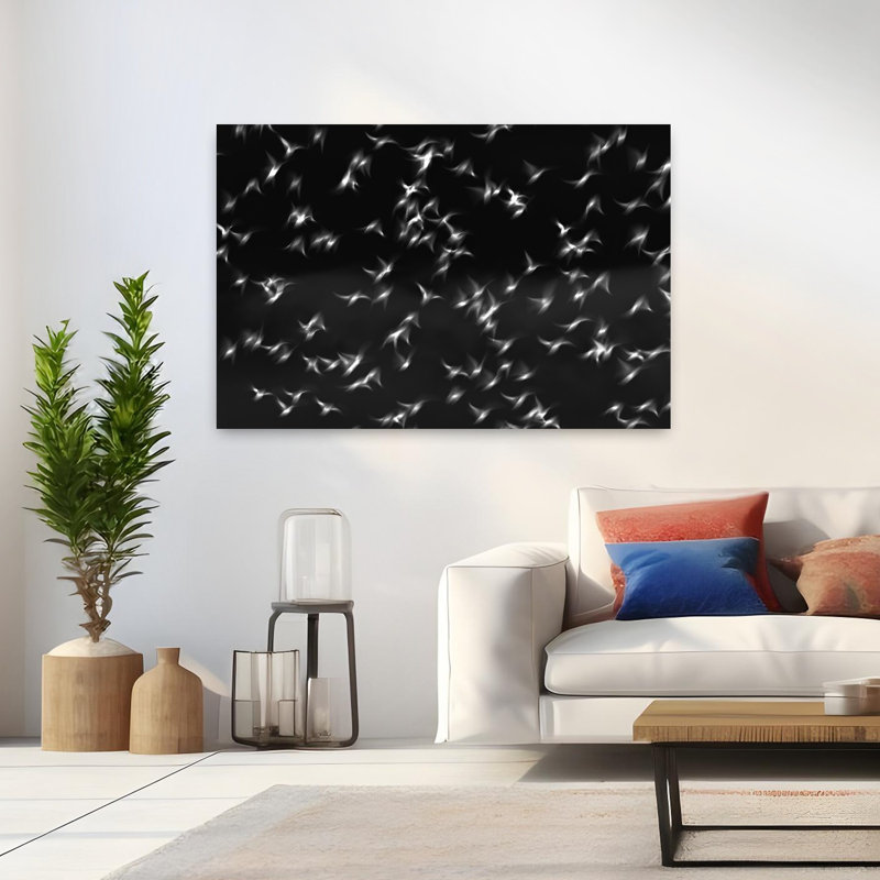 Starlings Abstract Contemporary Wall Art, 48" H x 32" W