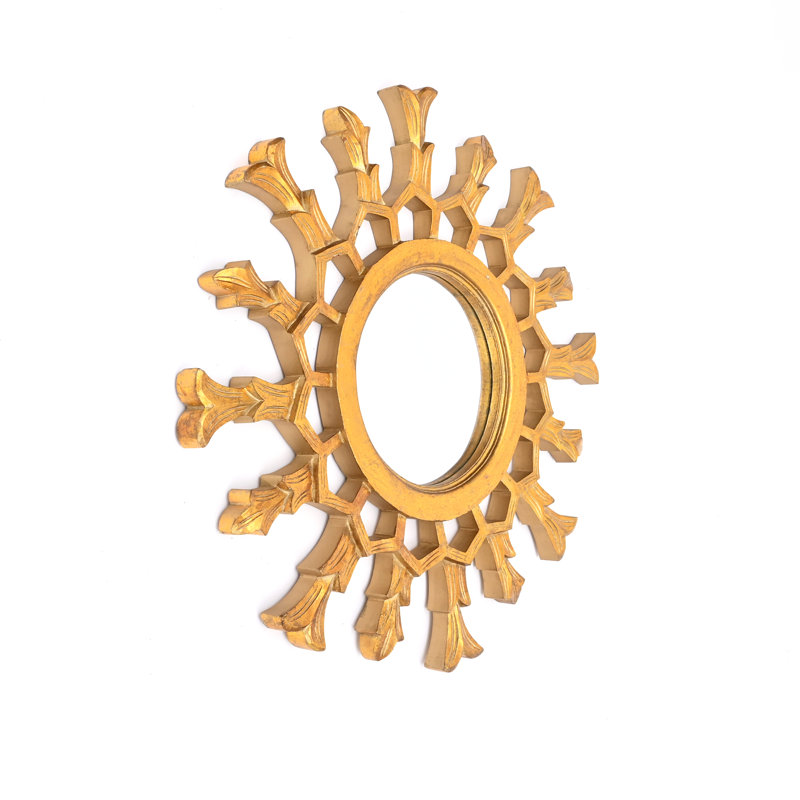Sunburst Wall Mirror, Golden