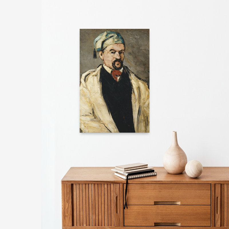Antoine Dominique Sauveur Aubert, The Artists Uncle, 1866 Impressionist Abstract Contemporary Portrait Wall Art Print by Paul Cezanne - 1 Piece Wrapped Canvas Wall Art