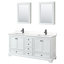 Meuble-lavabo double autoportant Deborah avec plateau en quartz-92725453-92725457-92725458