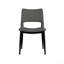 Ensemble de chaises de salle à manger modernes en similicuir minimaliste, dossier ergonomique, pieds en métal, parfait pour les cuisines et les bureaux-1550777254