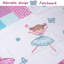  Ensemble courtepointe en coton rose / bleu / mauve-1507775551