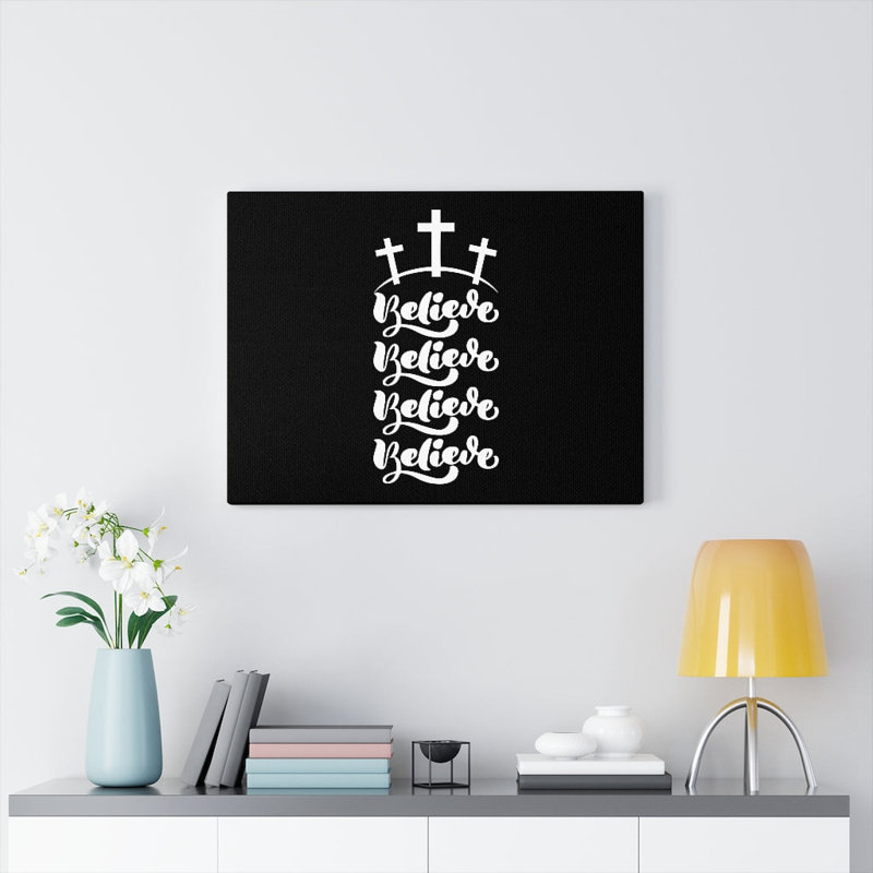 Believe - Wrapped Canvas Print, 46cm H x 61cm W