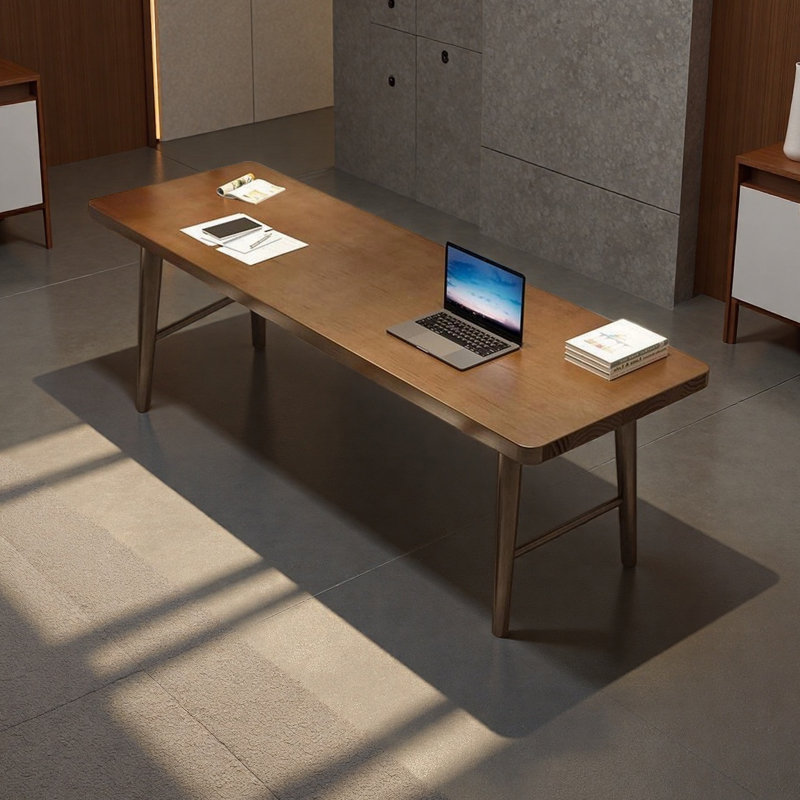 Nordic Modern Solid Wood Double Desk
