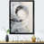 Impression noire sur toile encadrée