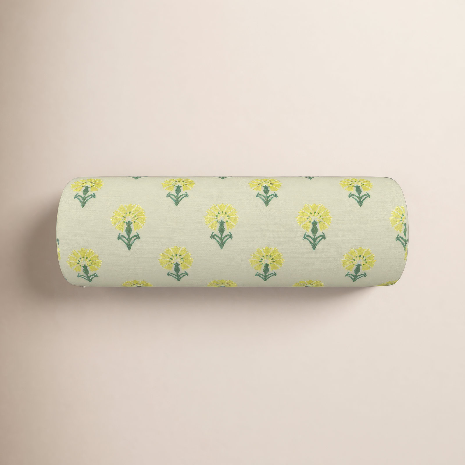 Amala Outdoor/Indoor Bolster Pillow, Mira Sunshine