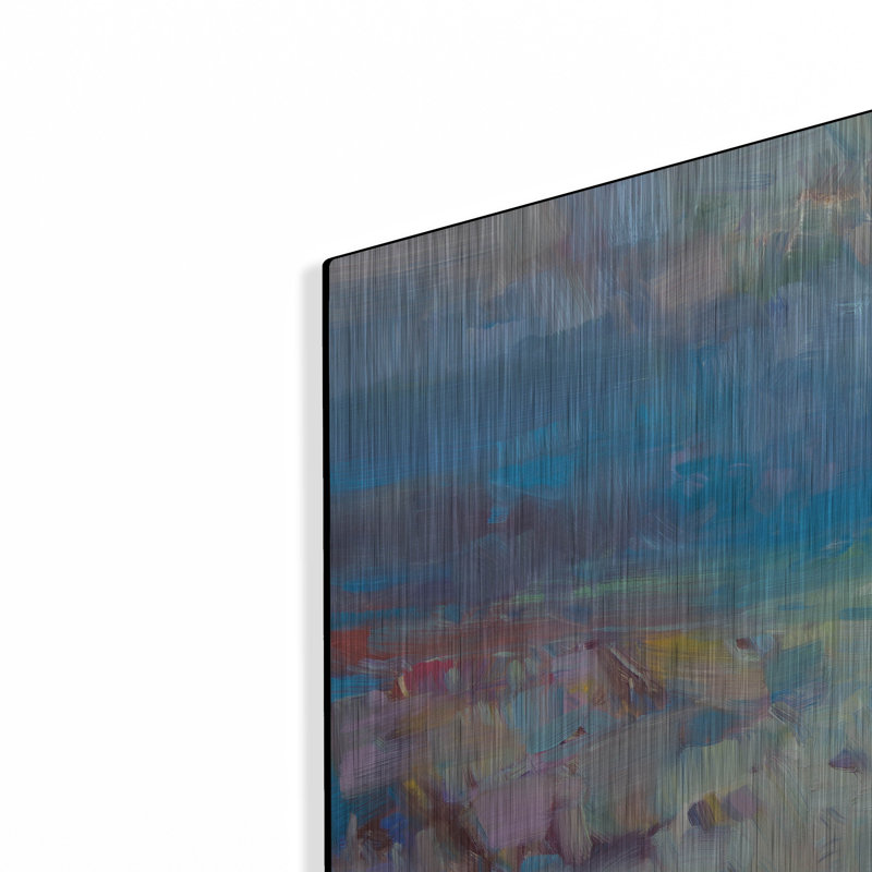 Ivy Bronx «Ocean Side Ii» par Vahe Yeremyan, art mural en métal, H 12 po x l 16 po