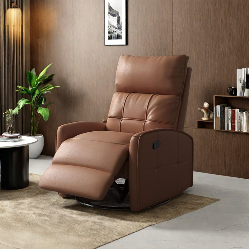 Fauteuil inclinable tendance et confortable, Brun