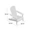 Chaise Adirondack pliante Eswer