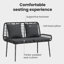 Poly Rattan Outdoor Bench