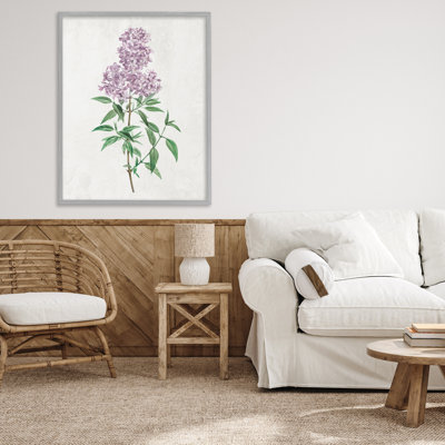 Lilac Blossoms Blooms Framed Giclee, design by Kim Allen