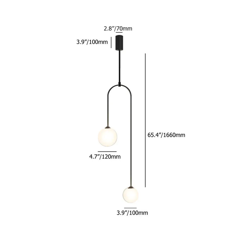 Corrissa 2 - Light Sphere Bulb Pendant