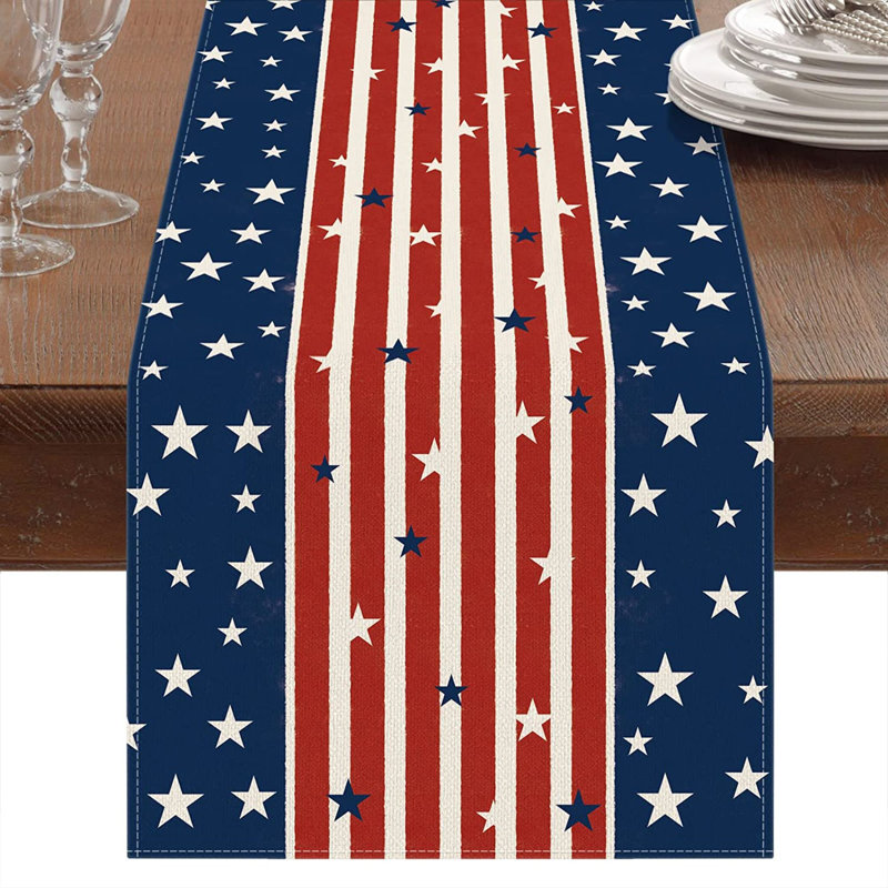 Chemin de table rectangulaire en polyester