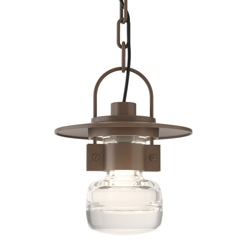 Mason 1 - Light Outdoor Pendant, Coastal Bronze, 10.6" H x 8.2" W x 8.2" D