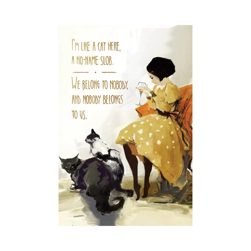 «Anett's Cats» par Aniko Salamon, impression sur toile tendue, H 40 po x l 26 po x P 1,5 po