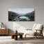 «Rocky Quarry Walls entourant le lac turquoise», art mural-565954800