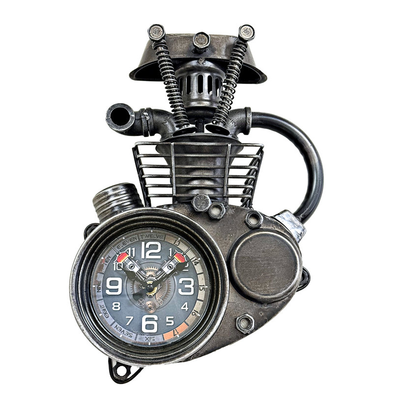Motorcycle Engine Wall Clock