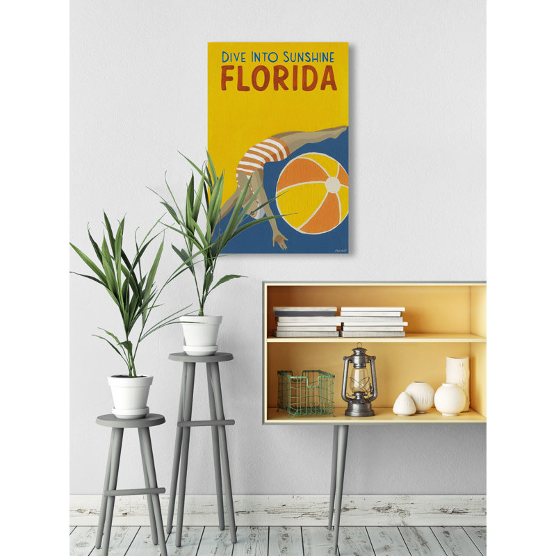 «Dive into Sunshine Florida II», impression sur toile tendue, H 45 po x l 30 po x P 1,5 po