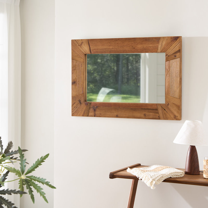 23,6 * 35,5 pouces bois récupéré miroir