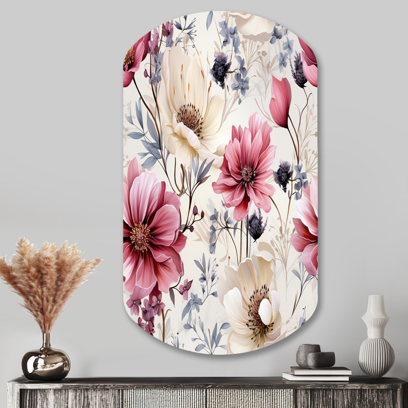 Hamrick - Décoration murale cylindrique irrégulière en métal, H 43 po x l 23 po