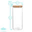 Argon Tableware - Glass Storage Jar with Wooden Lid
