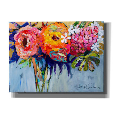 'Tropical Blossoms' by St. Hilaire Elizabeth, Canvas Wall Art