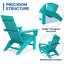 Chaise Adirondack pliante en polyéthylène haute densité (PEHD) avec repose-pieds Tulloch-712236470
