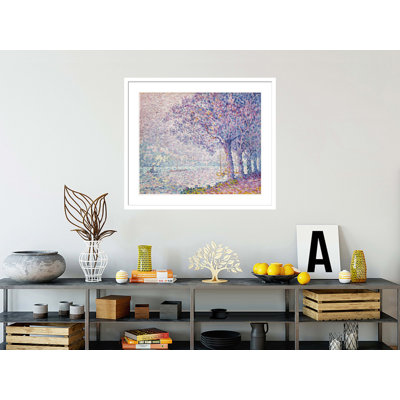 The Seine at St. Cloud by Paul Signac - Framed Giclee Print