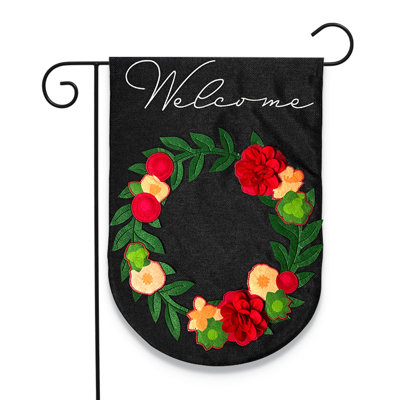 Drapeau de jardin floral