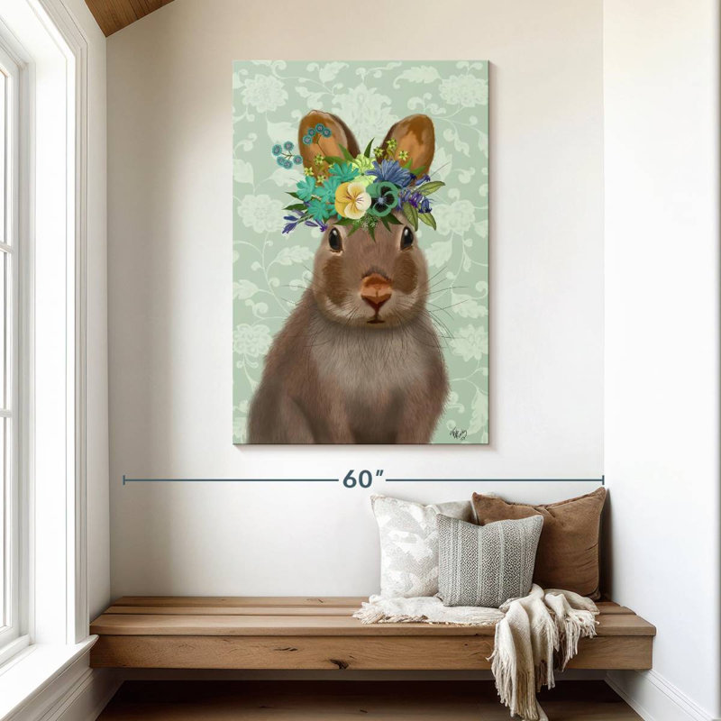 Rabbit Bohemian, 48" H x 32" W