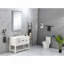 Miroir mural polyvalent pour salle de bain avec éclairage multiple et fonctionnalité antibuée