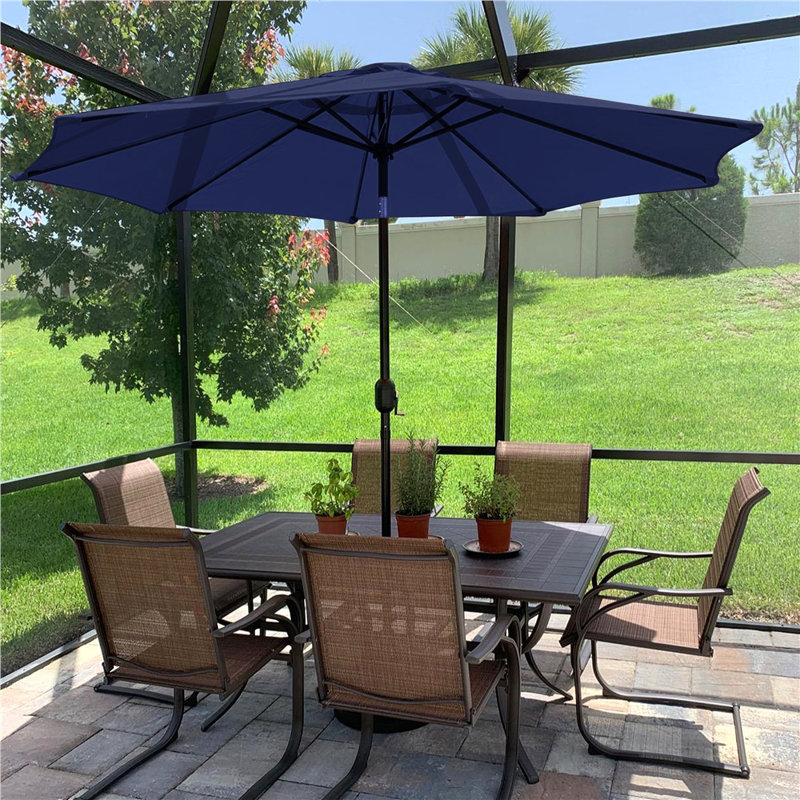 Traditional Parasol, Navy Blue