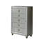 Commode argentée CHLOE GEMSTONE